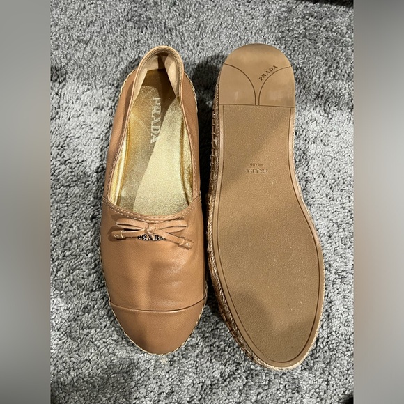 Prada espadrilles tan color in great condition - Picture 2 of 5
